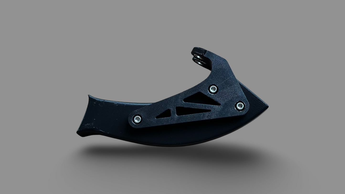Front brake cooling duct for Ducati motorcycles with axial mounted brake calipers