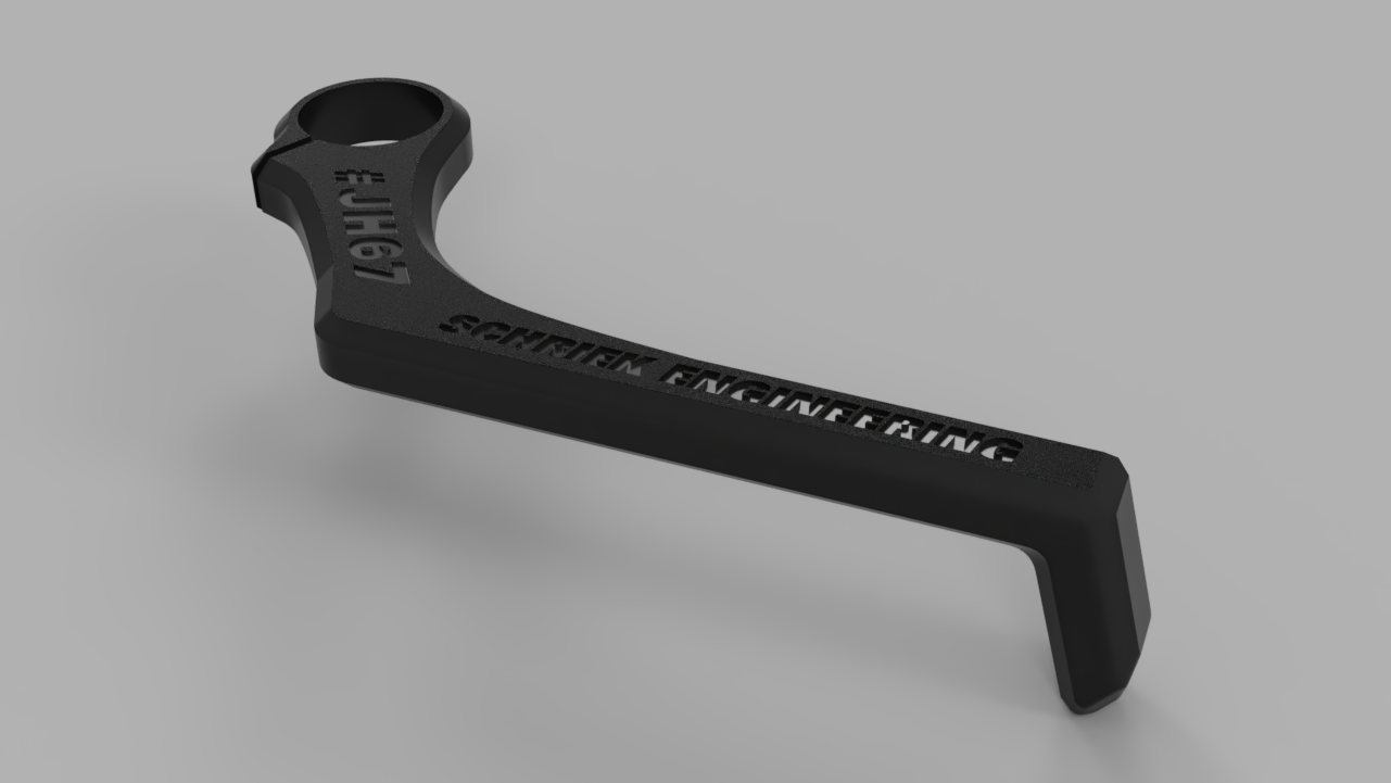 Customizable universal motorcycle brake lever guard (Street)