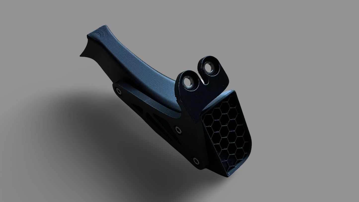 Front brake cooling duct for Ducati motorcycles with axial mounted brake calipers