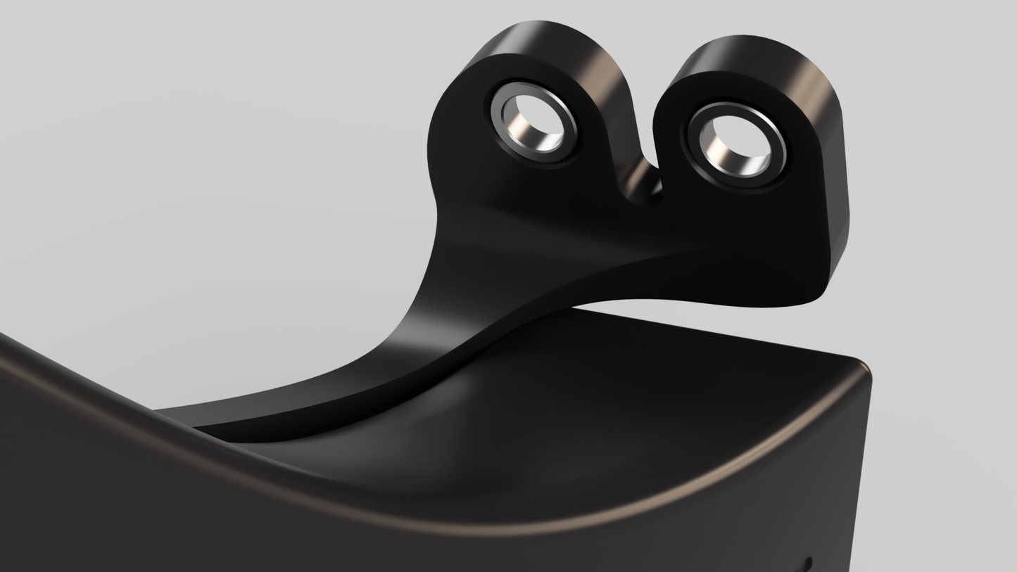 Front brake cooling duct for Ducati motorcycles with axial mounted  brake calipers