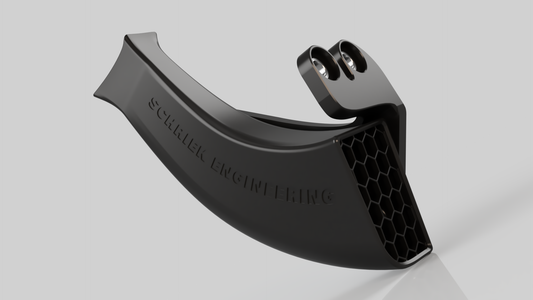 Front brake cooling duct for Ducati motorcycles with axial mounted  brake calipers