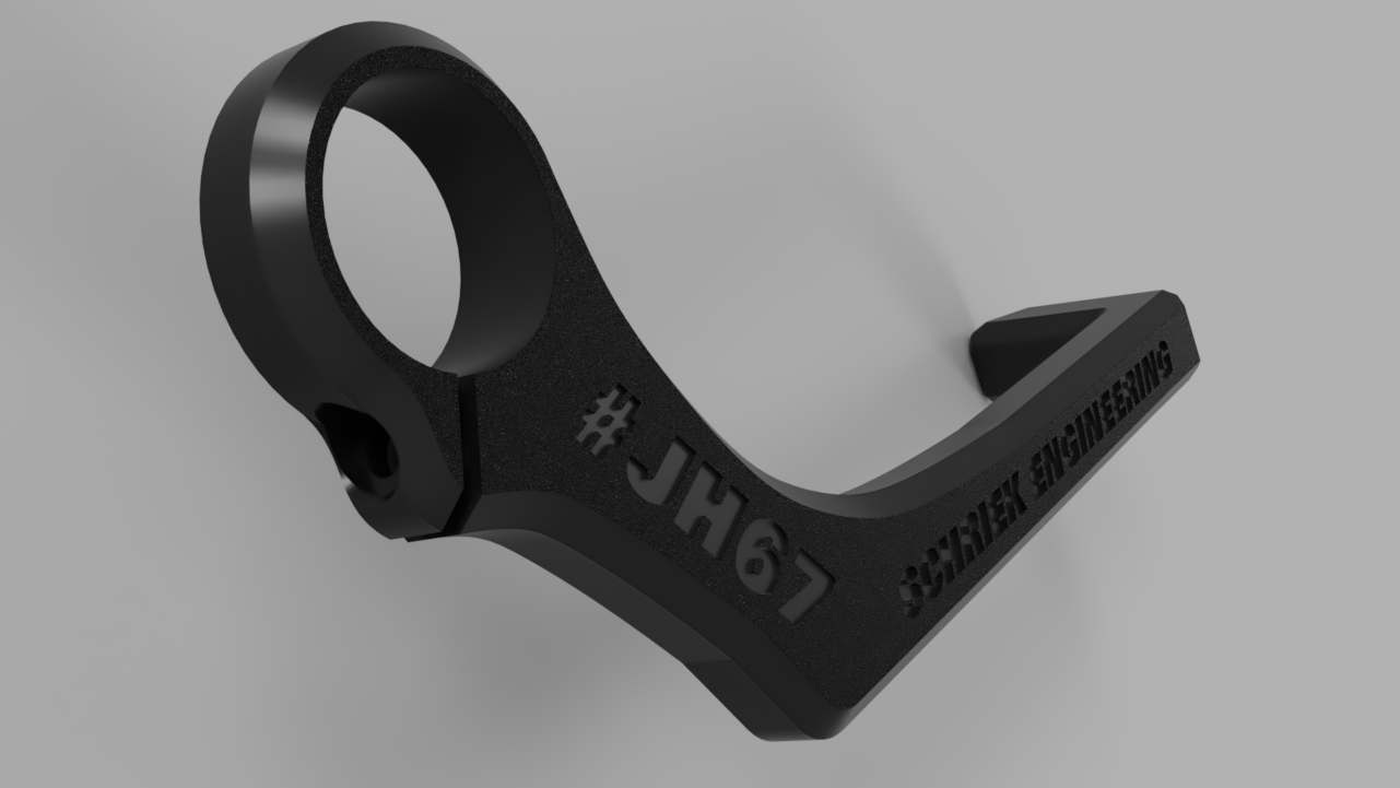 Customizable universal motorcycle brake lever guard (Street)